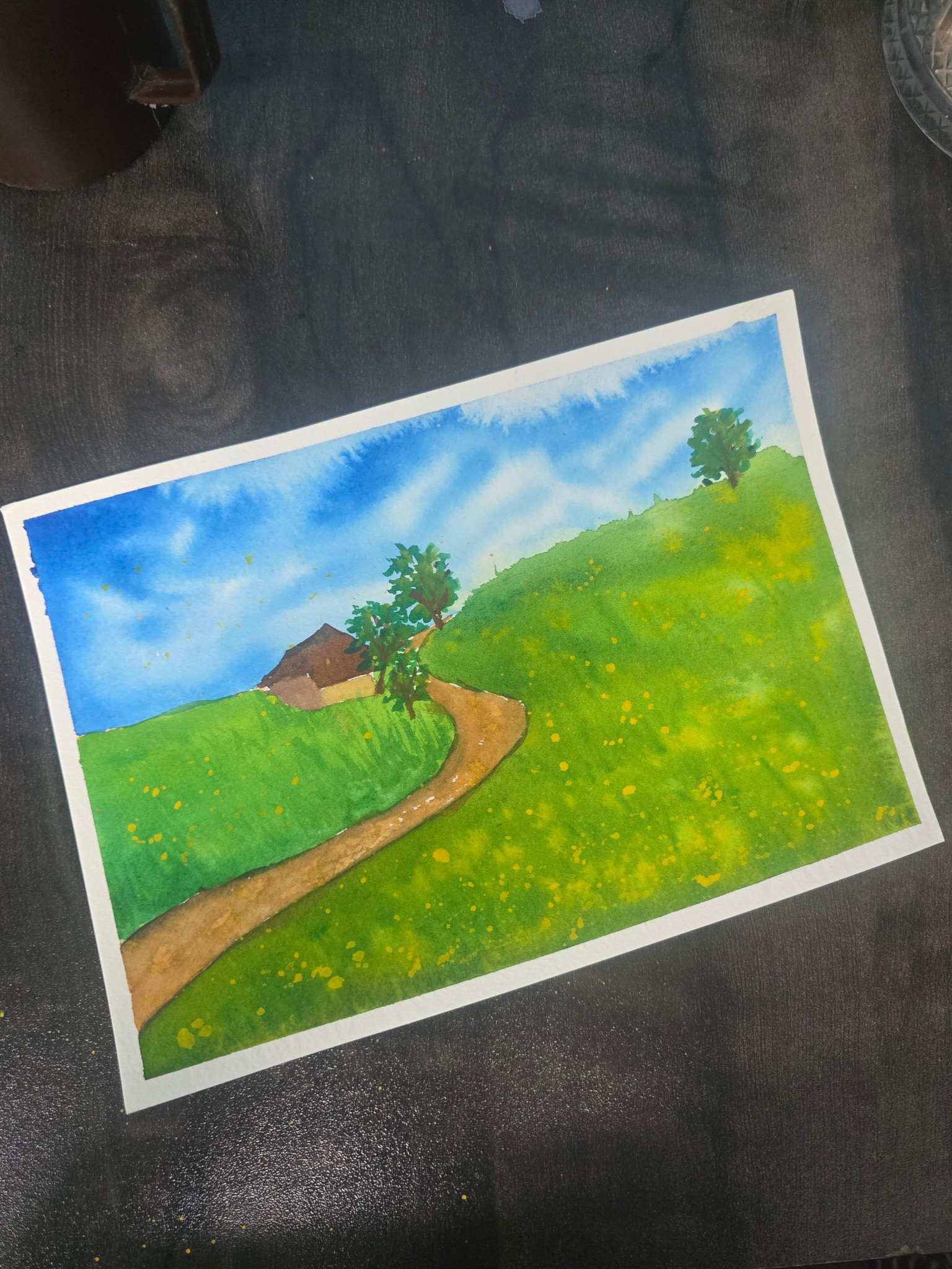 Spring watercolor Landscapes - image 12 - student project