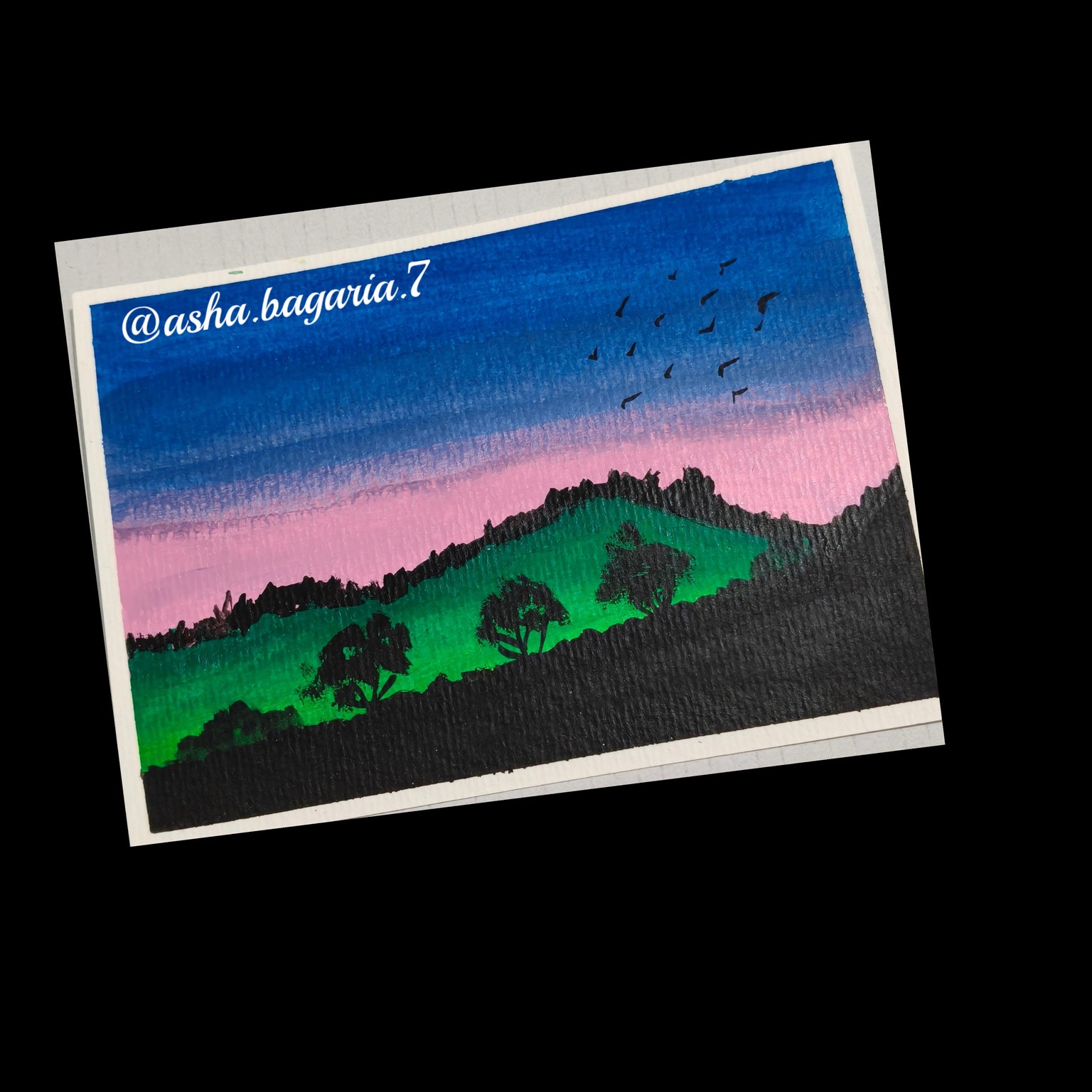 Acrylic landscape challenge - image 8 - student project