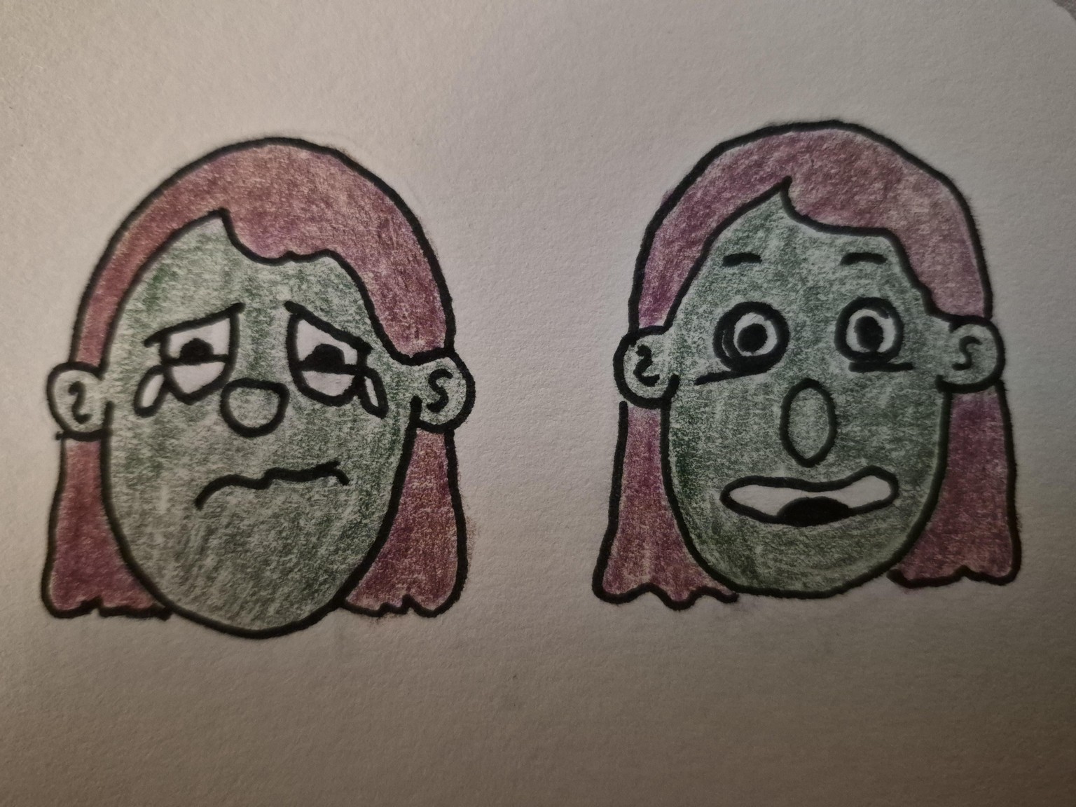 Expressions with colored pencils - image 1 - student project