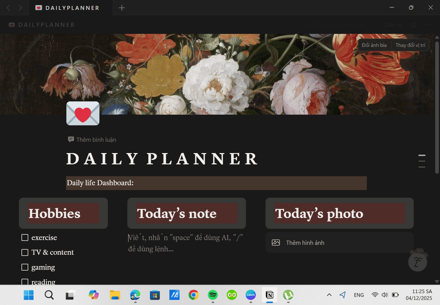 Notion Planner - image 1 - student project