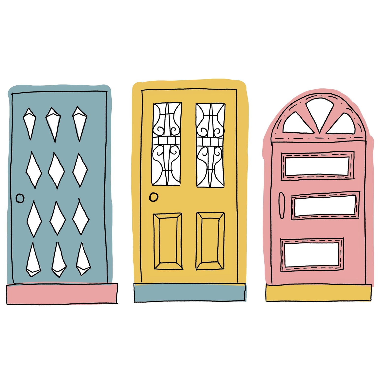 Mid Century scribbley style - image 3 - student project
