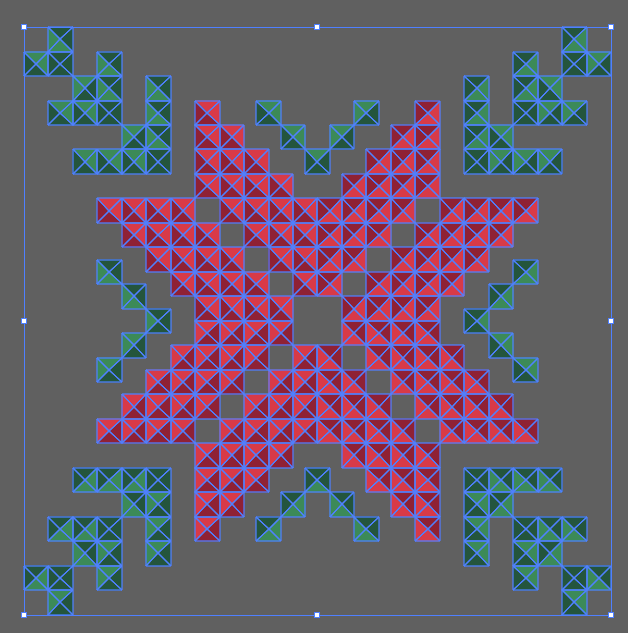 From Grids to Patterns: Merry Maximalist & Geometric Hydrangeas - image 8 - student project