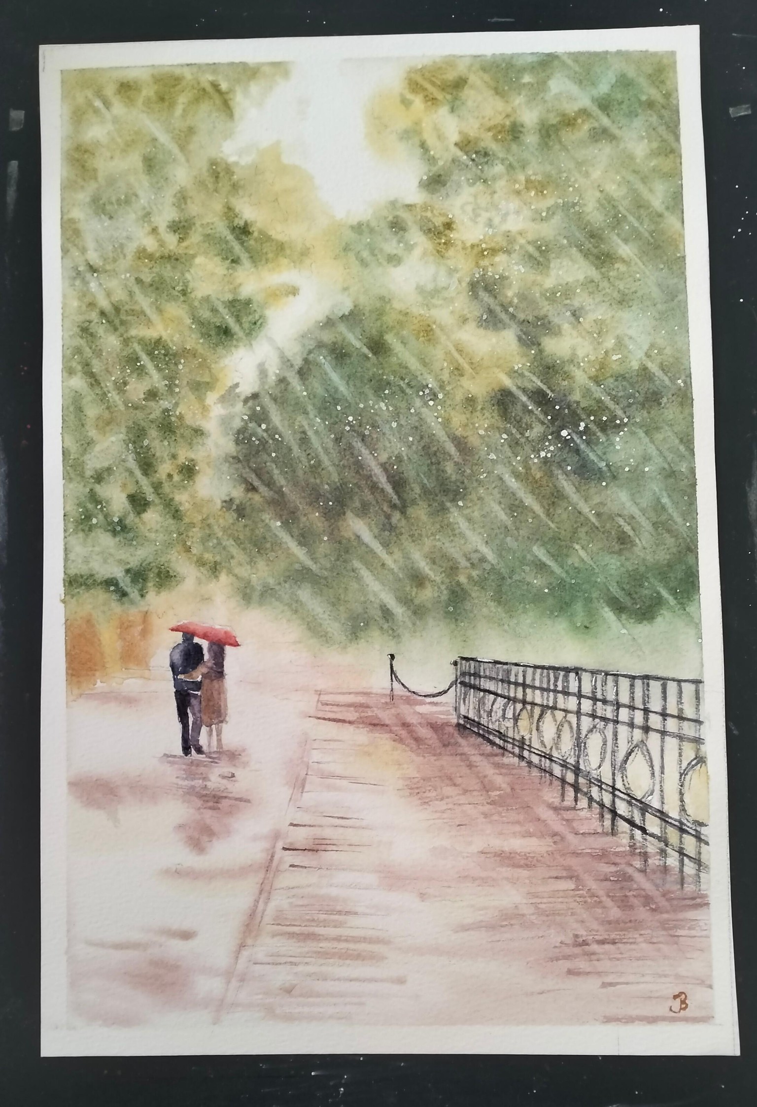Rainy landscape - image 1 - student project