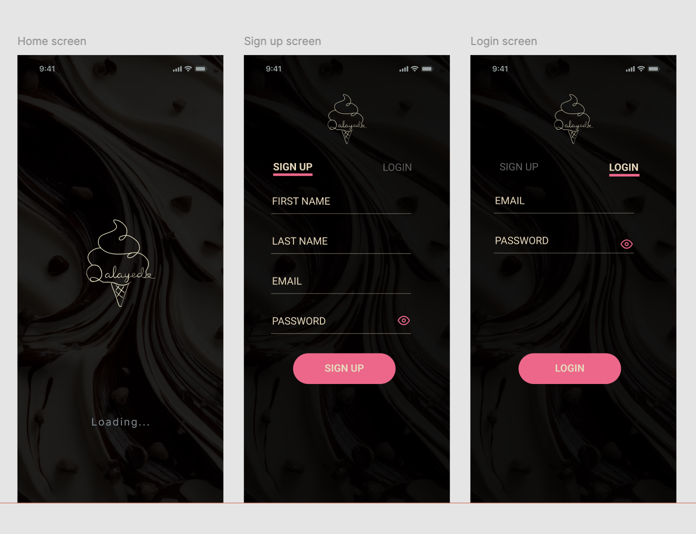 Ice Cream App - image 1 - student project
