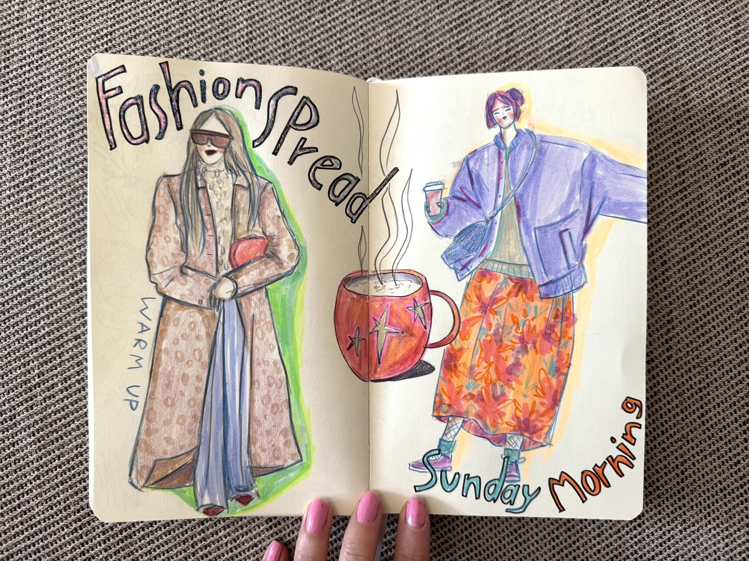 Fashion Figures Sketchbook Project - image 5 - student project