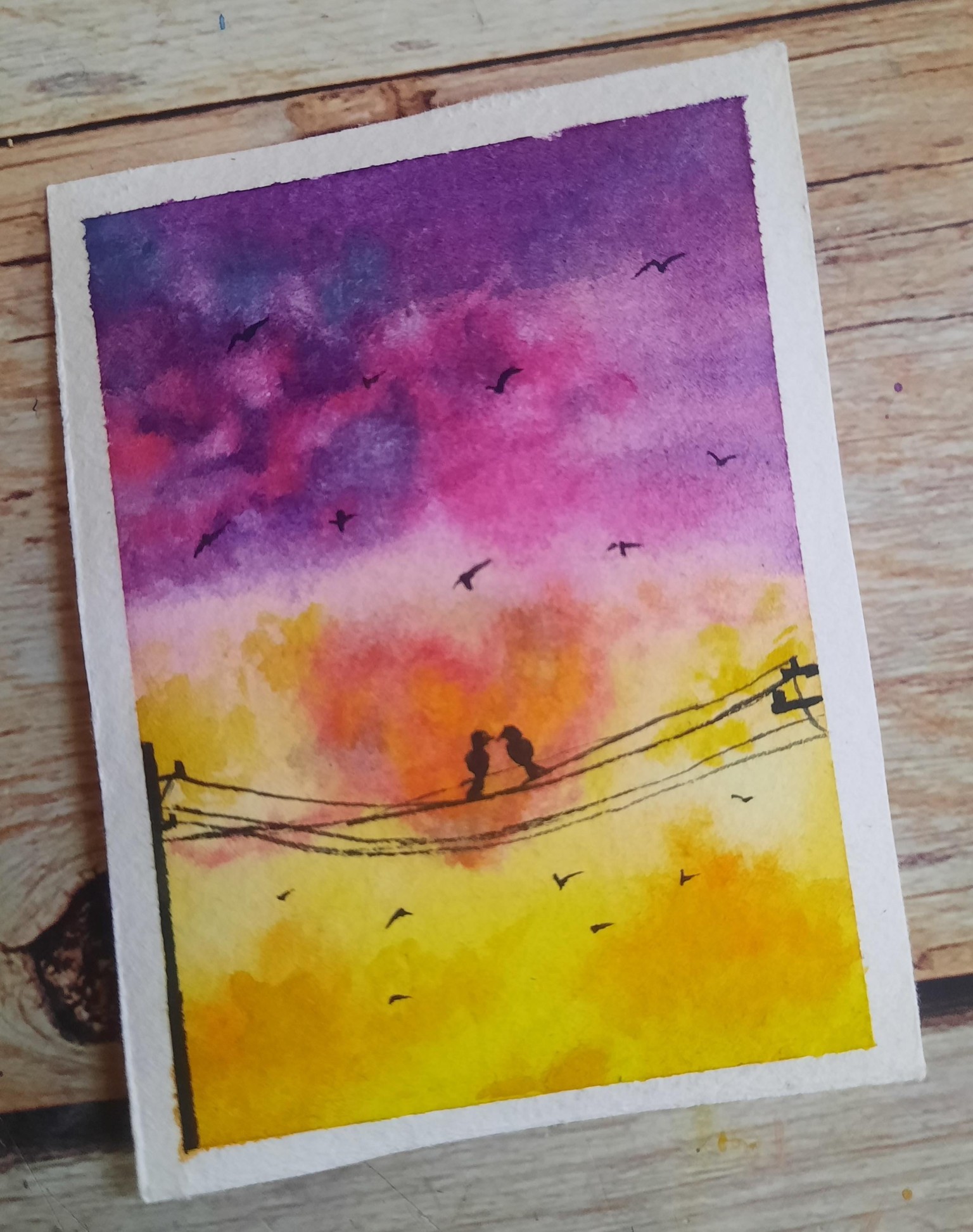 Watercolour Clouds - image 7 - student project