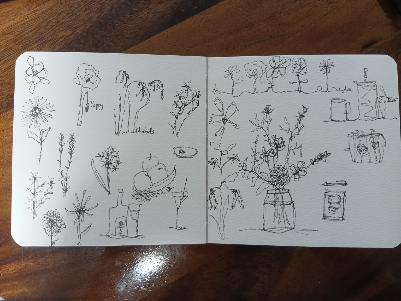 Doodling flowers - image 1 - student project