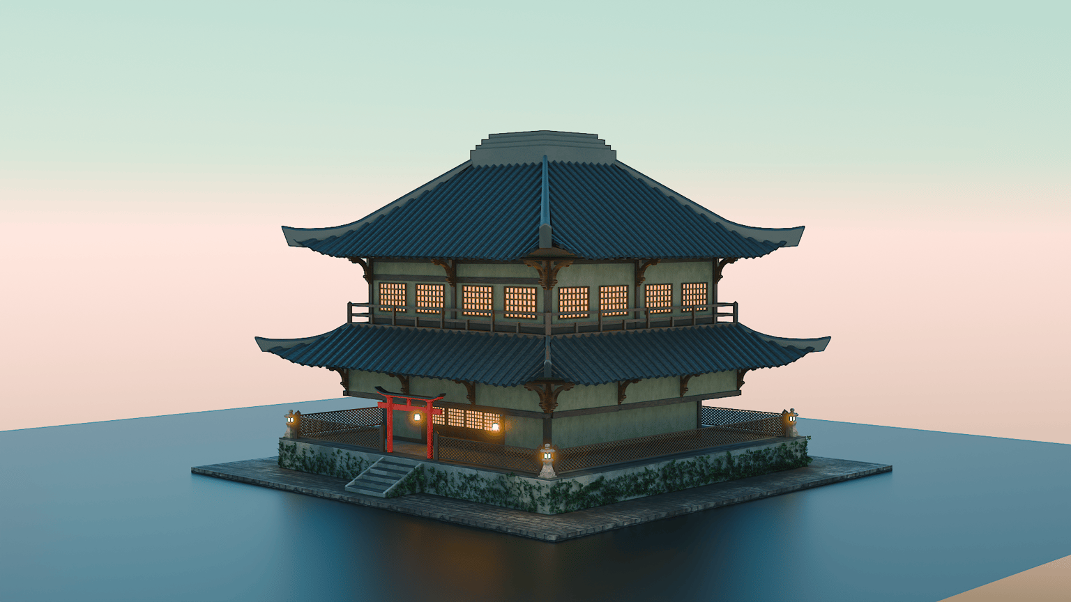 Japanese temple - image 2 - student project