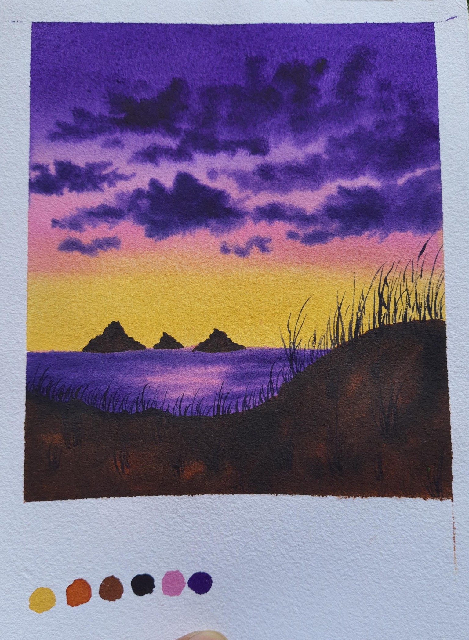 30 Days of Mini Watercolor Landscapes. .. !!! - image 24 - student project