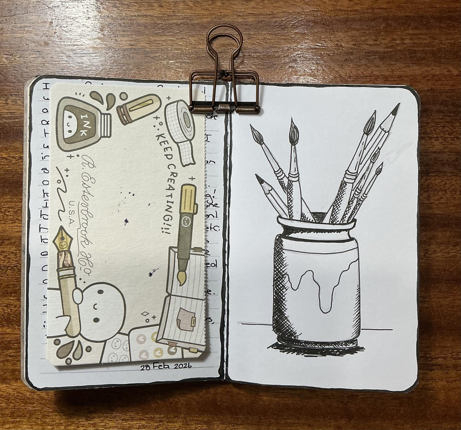 A Page from my Sketchbook Journal Page - image 1 - student project