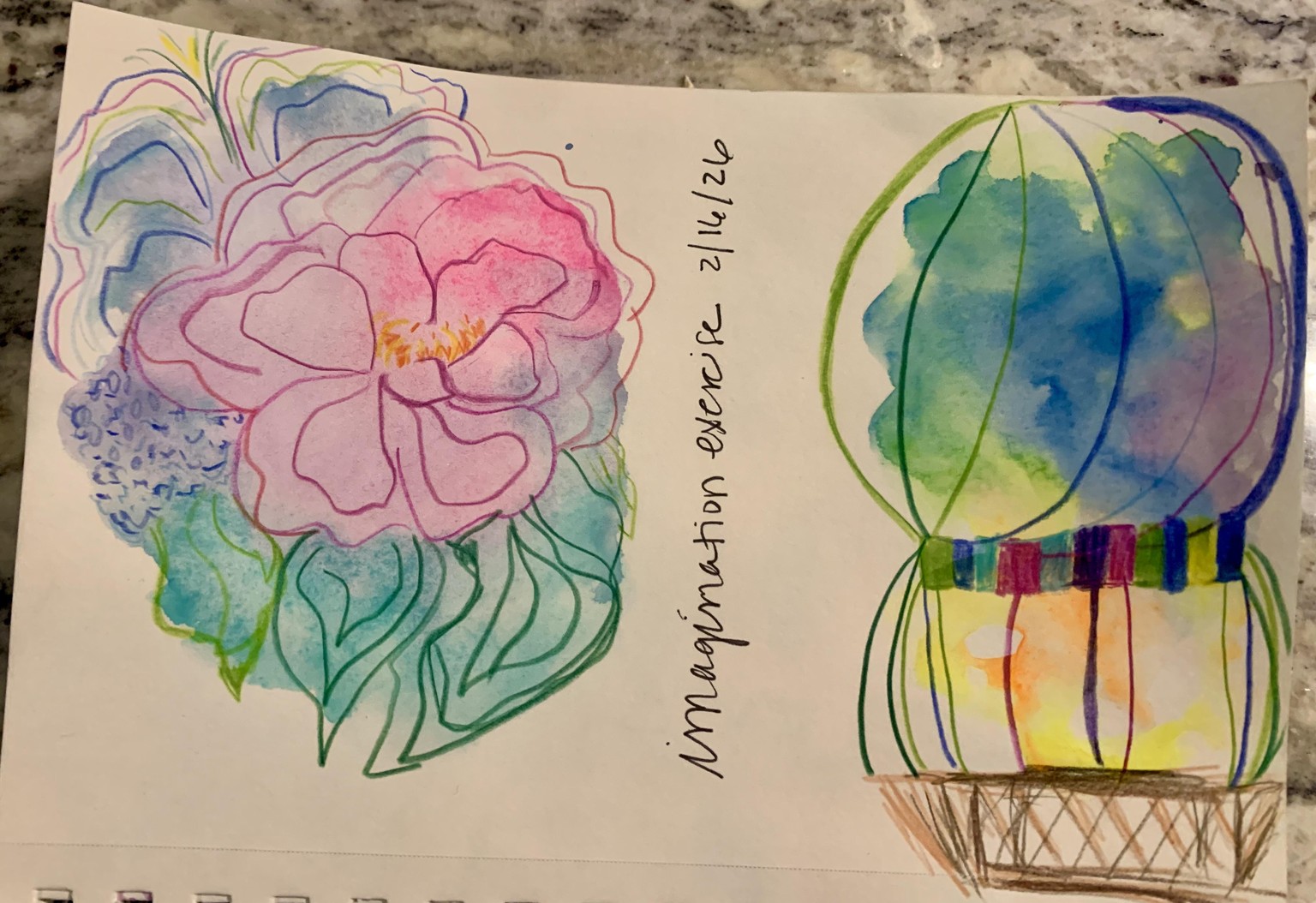 Watercolor doodles and loose painting practice - image 7 - student project