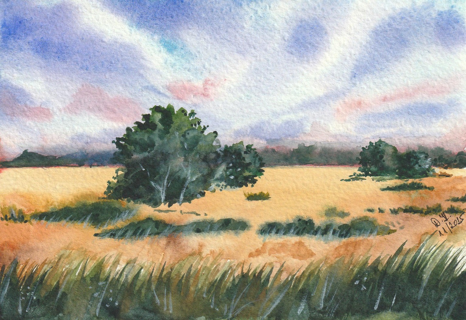 Loose Watercolor Landscapes - image 4 - student project