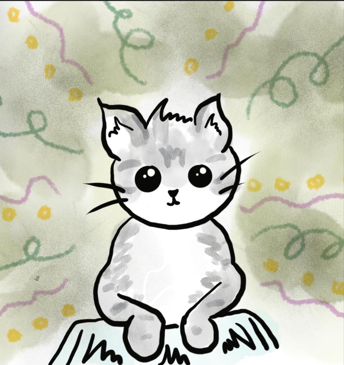 Cat doodle - image 1 - student project