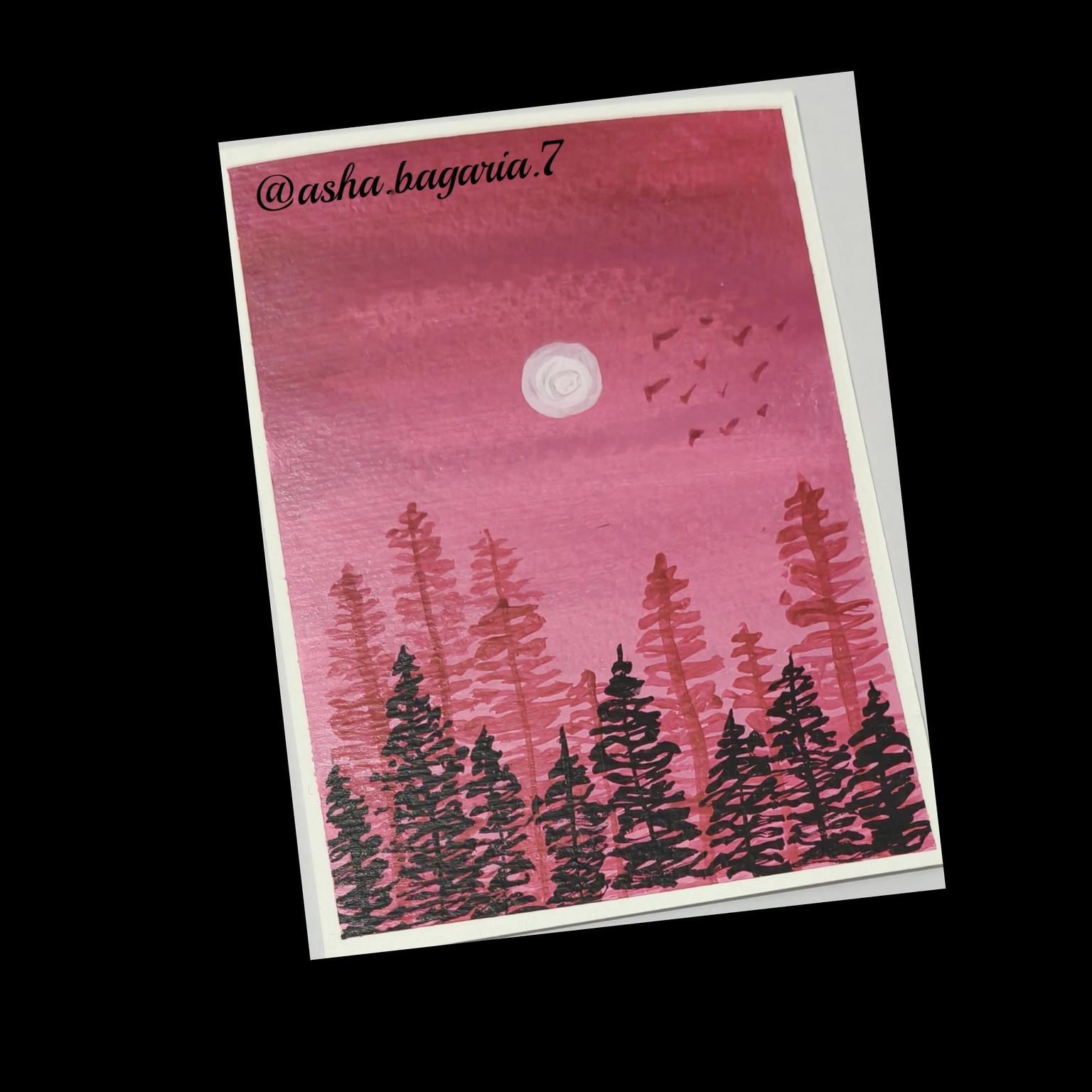 Acrylic landscape challenge - image 11 - student project