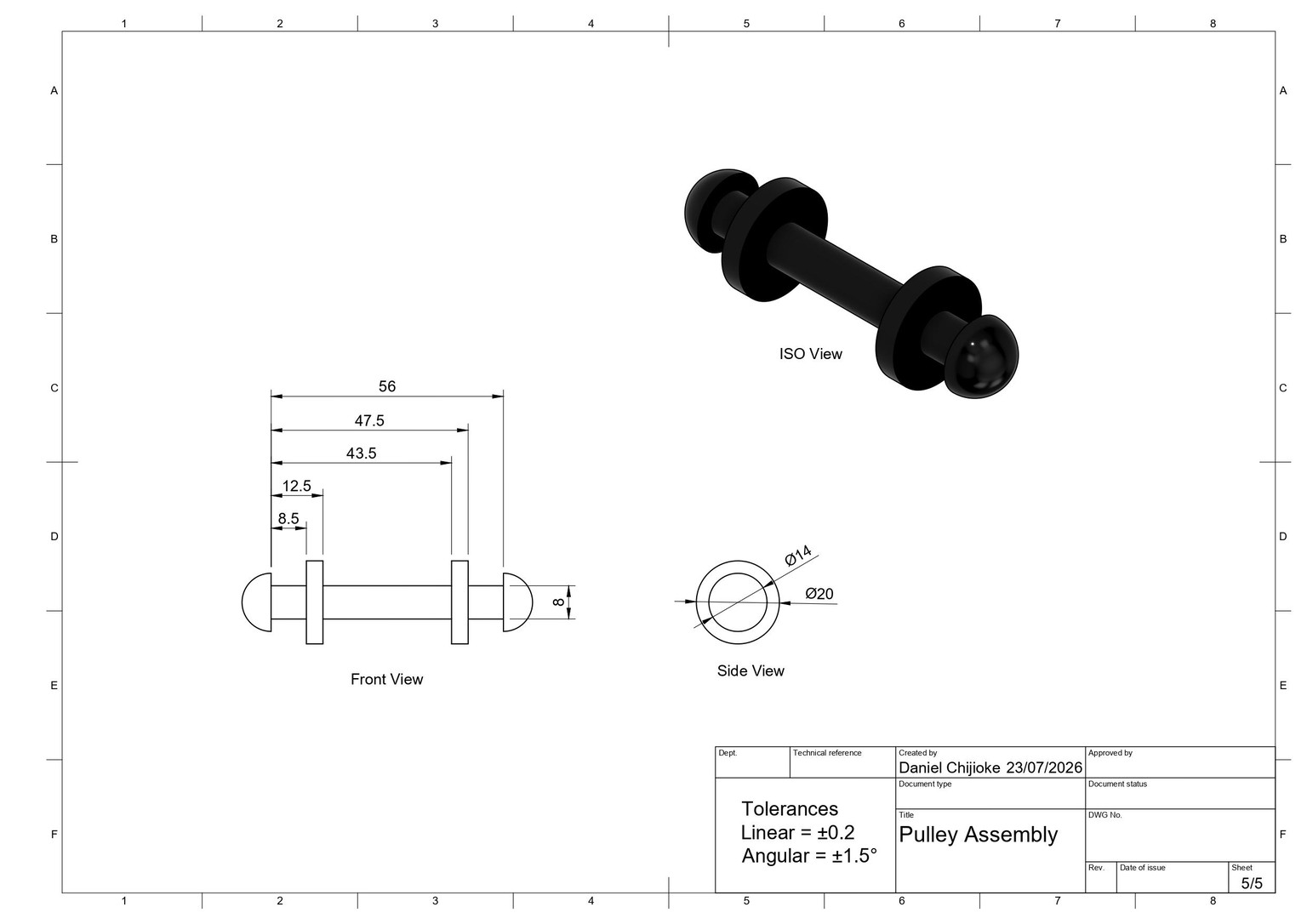 Pulley Assembly - image 10 - student project