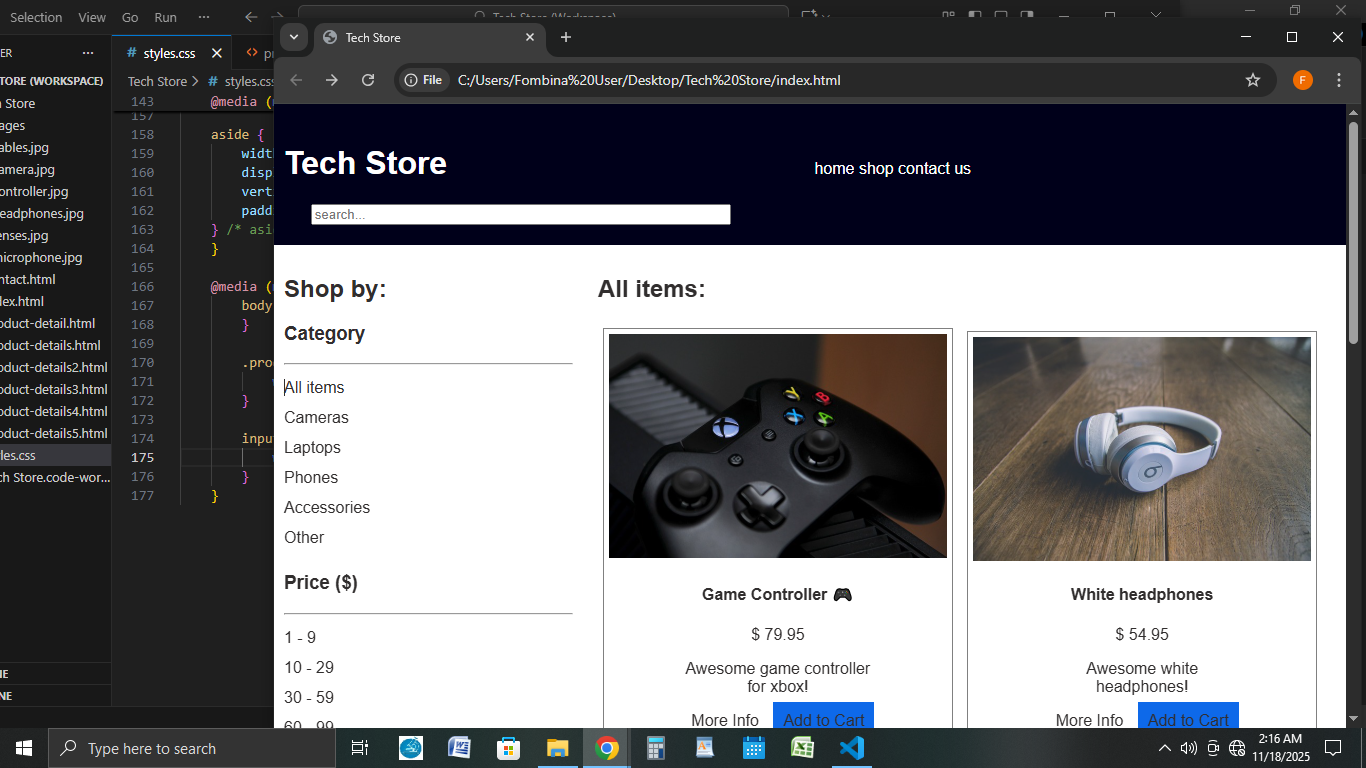 Tech Store. - image 5 - student project