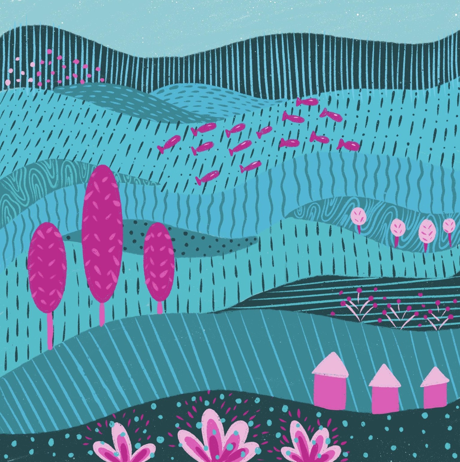 Illustrated Landscapes - image 1 - student project