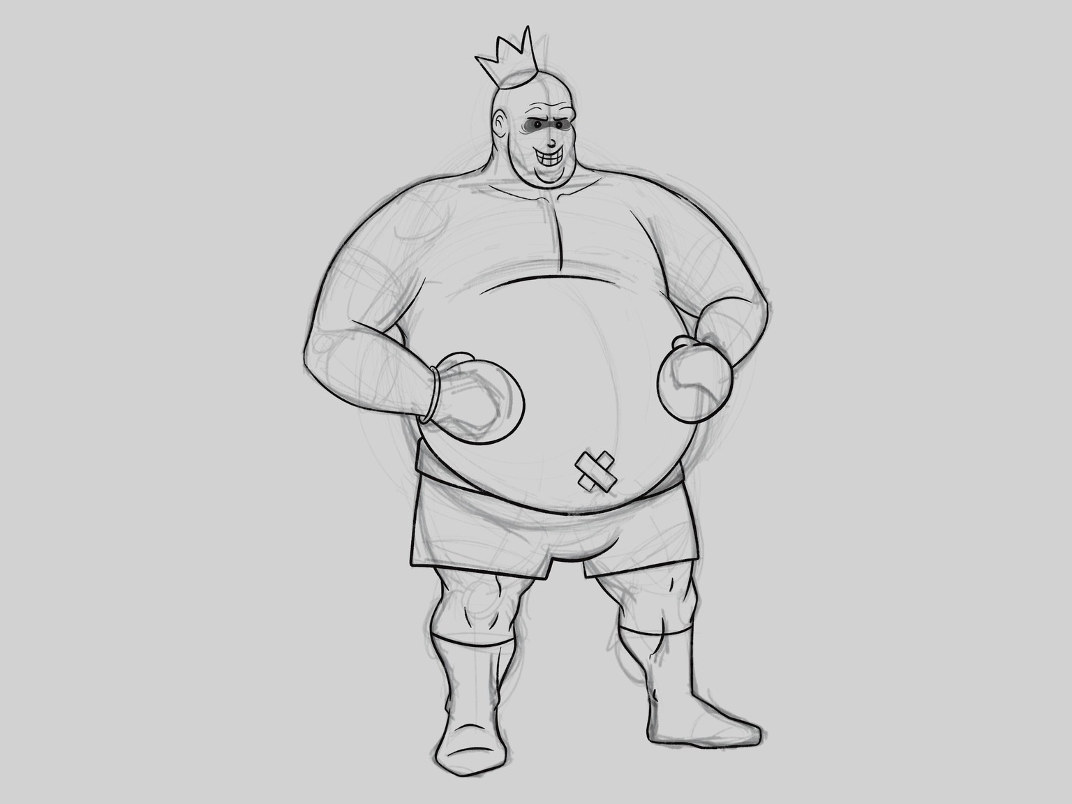 King Hippo-ish character - image 2 - student project