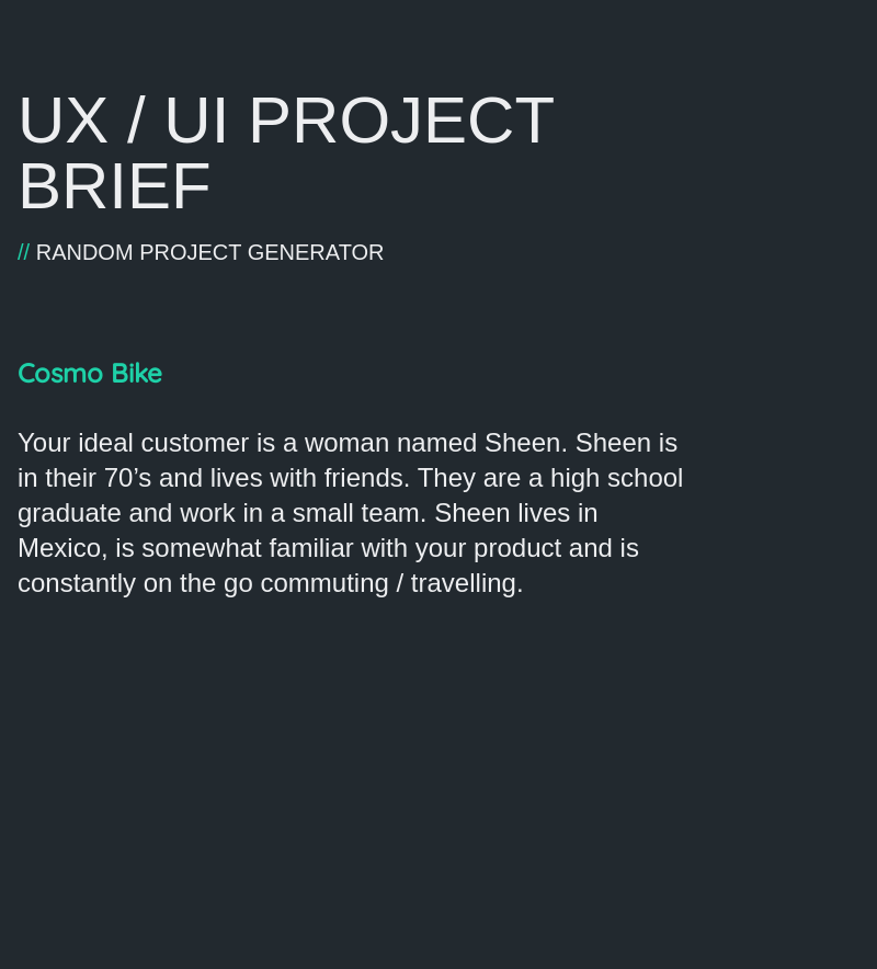 Cosmo Bikes - image 2 - student project