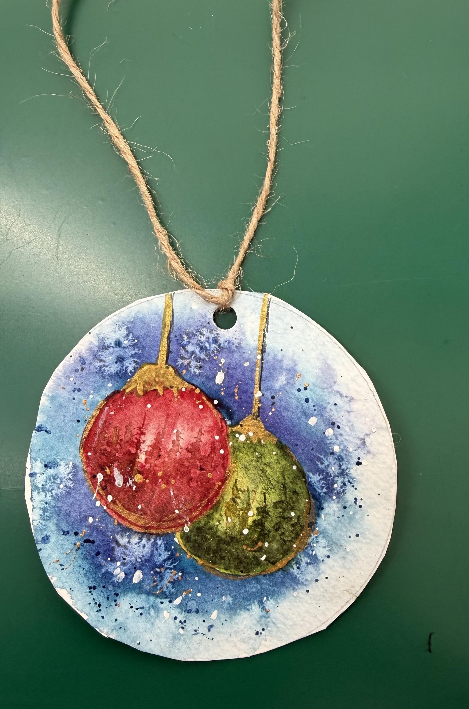 Watercolor Ornaments - image 6 - student project
