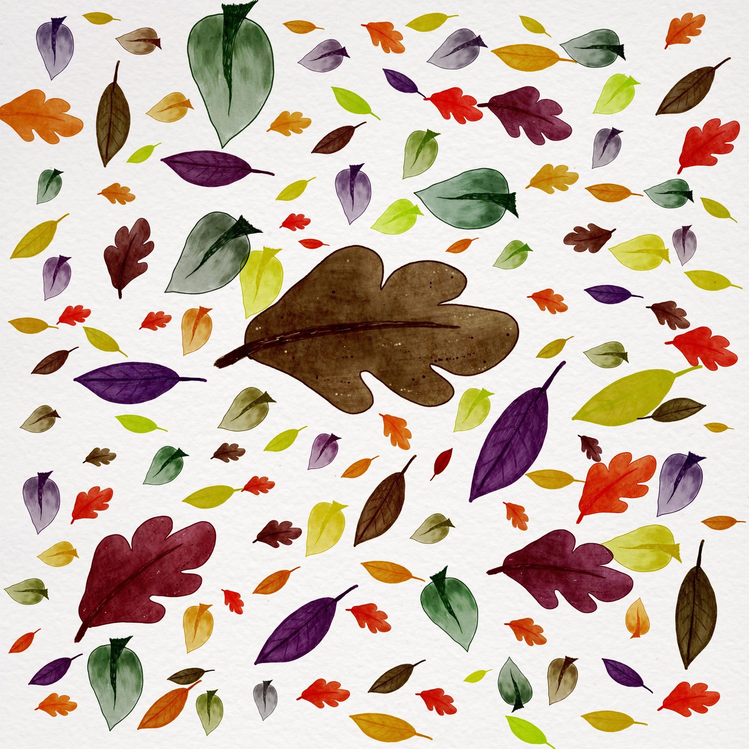 3 Leaves Brush Stamps - image 1 - student project
