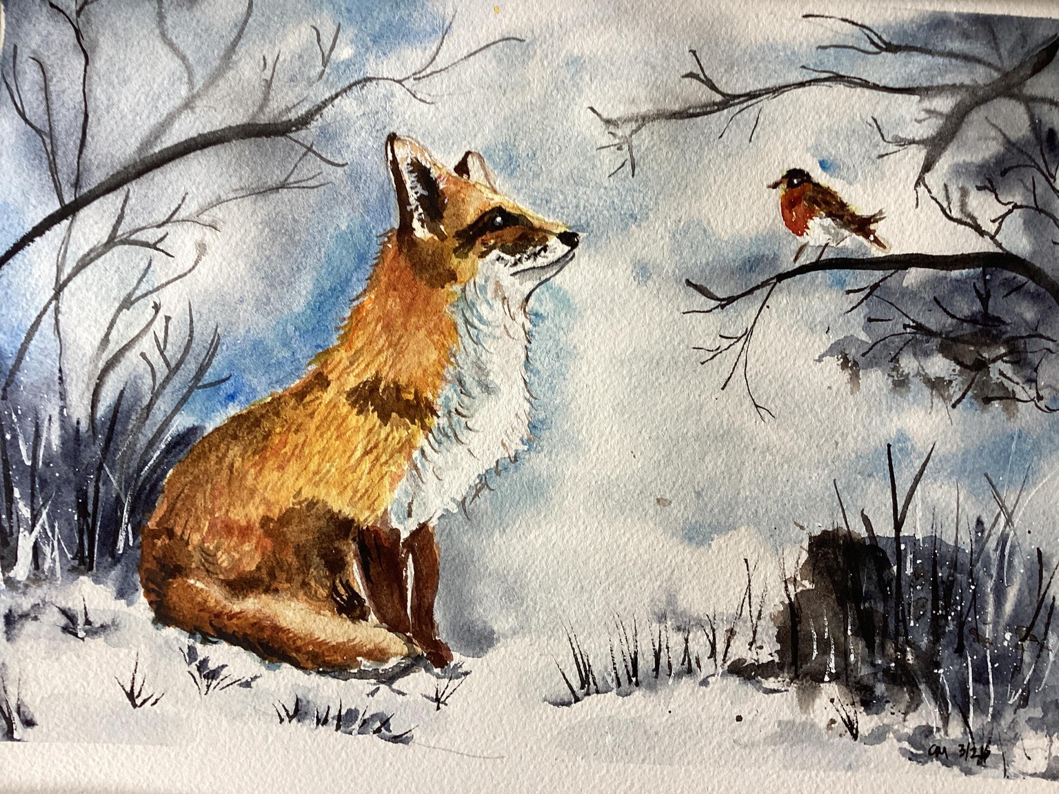 Fox and Robin, a Carrie McKenzie tutorial - image 1 - student project