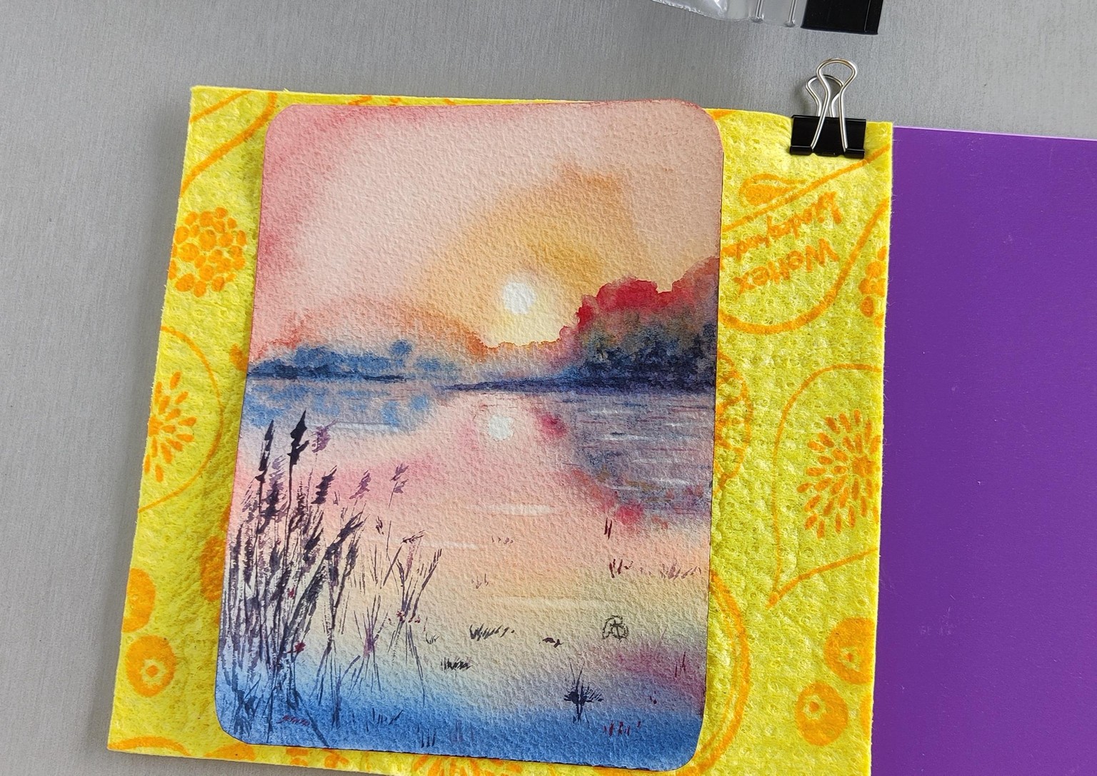Atmospheric blue-pink landscape - image 3 - student project
