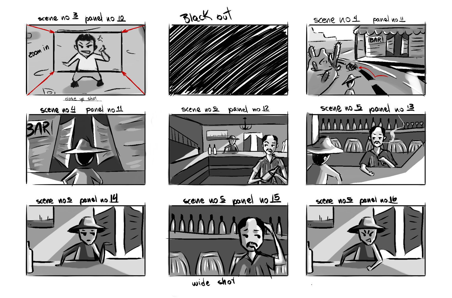 Storyboard pages - image 3 - student project