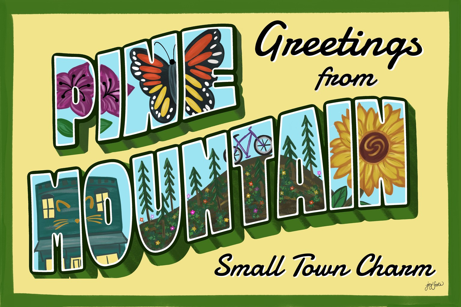 Pine Mountain, GA Postcard - image 1 - student project