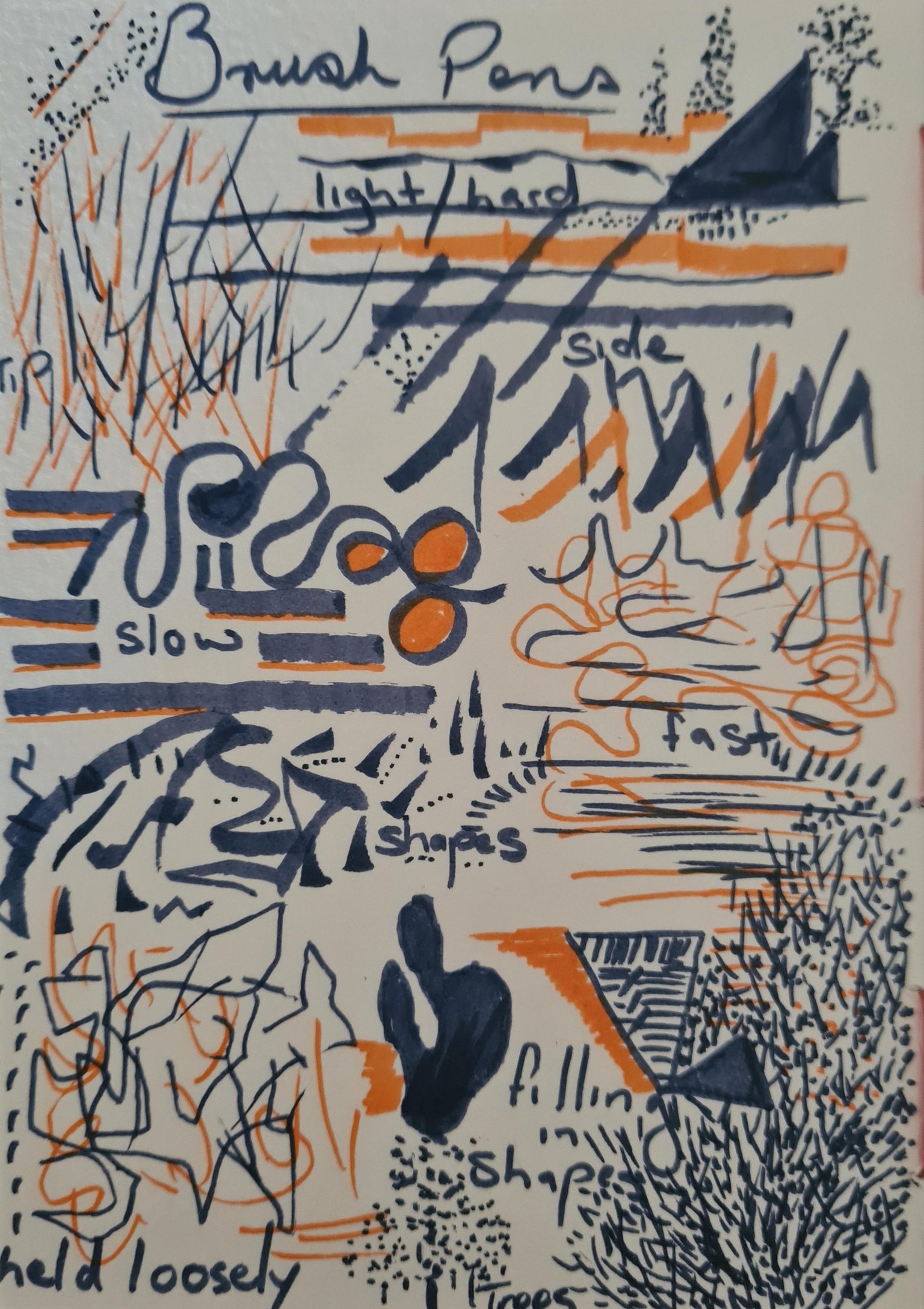 Brush Pen doodle exercises - image 1 - student project