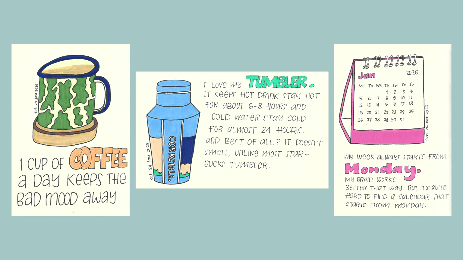 28 days of illustrated journaling - image 12 - student project