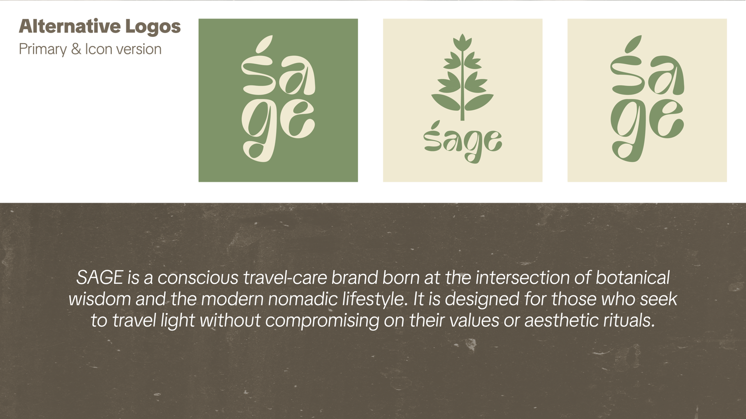 SAGE — Travel Cosmetic { brand identity } - image 2 - student project