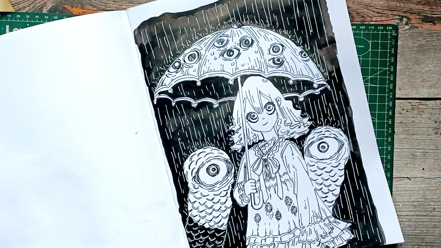 Umbrella girl and the ghosts - image 4 - student project