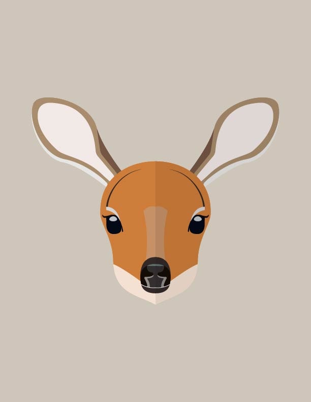Vector Basics: Baby Deer Portrait - image 1 - student project