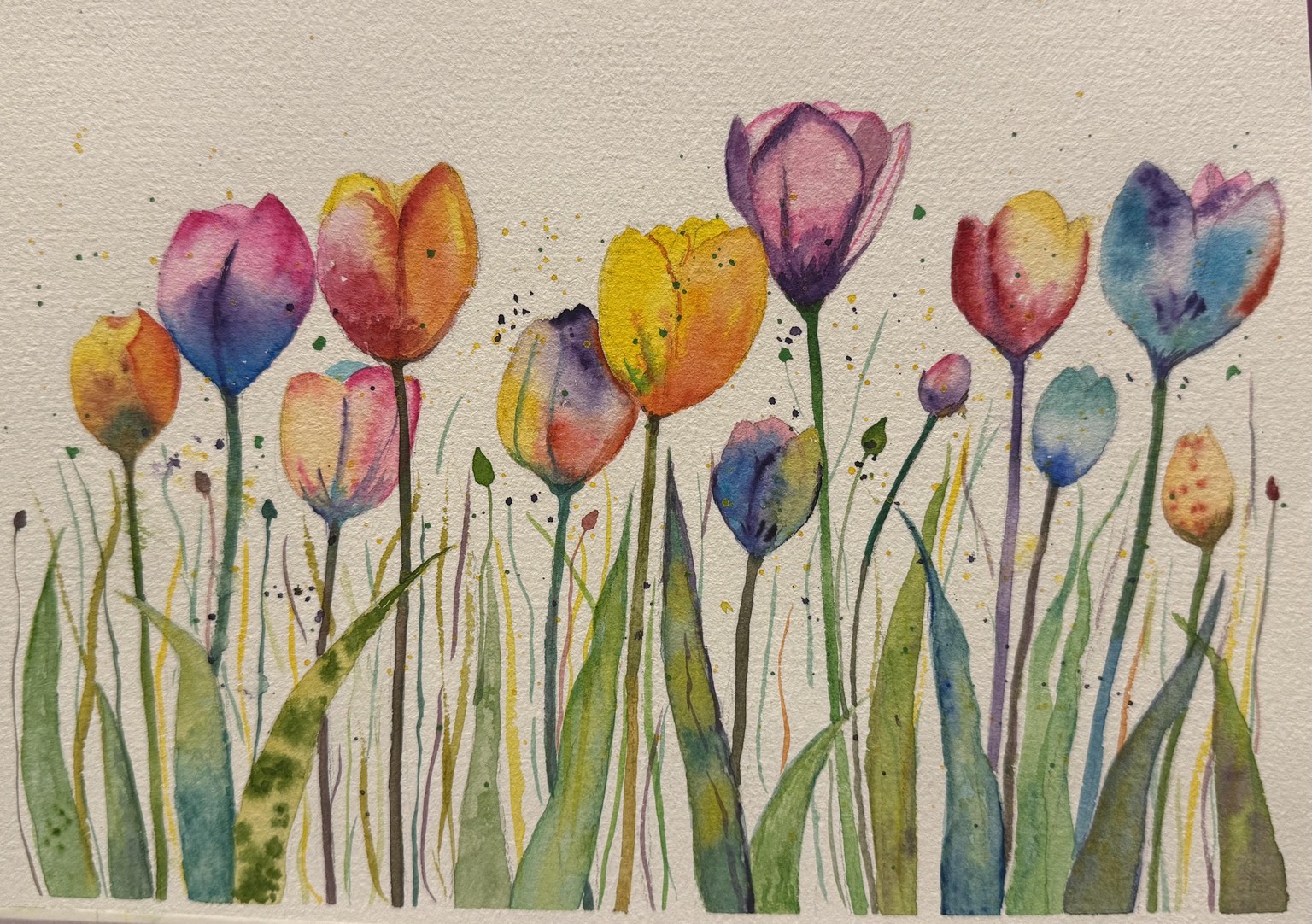 Watercolor Tulips for Beginners: Easy Shapes, Beautiful Color & Effortless Blends - image 1 - student project