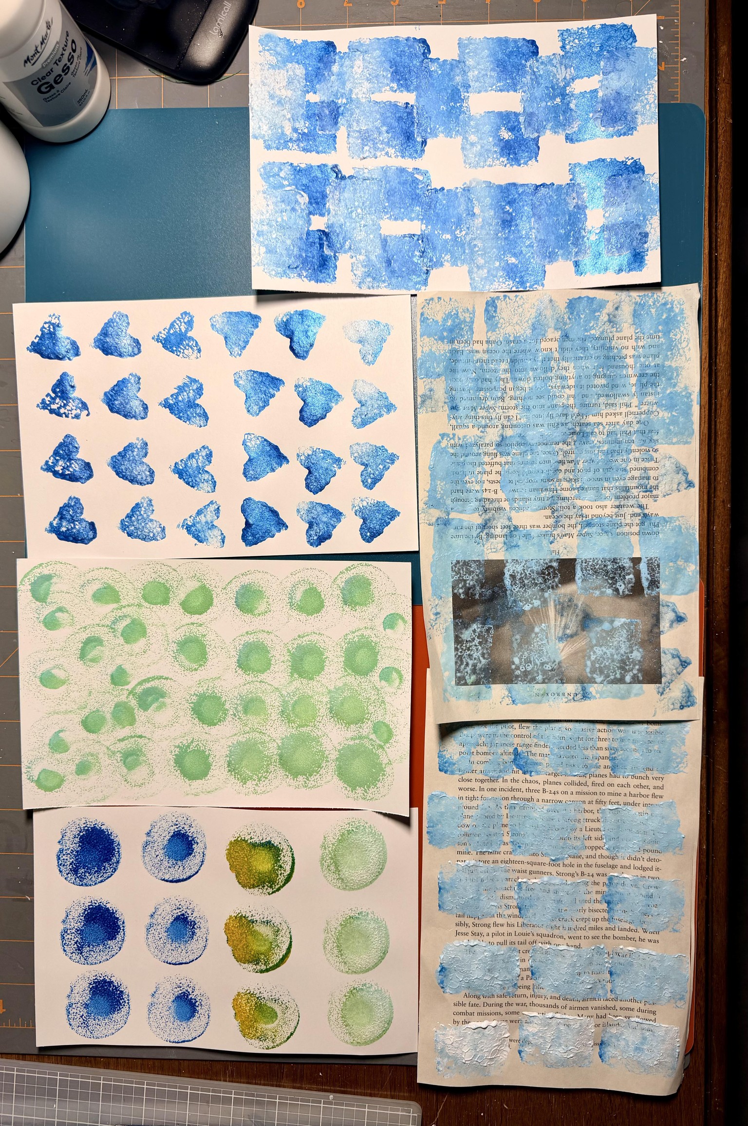 Sponge stamped collage - image 1 - student project