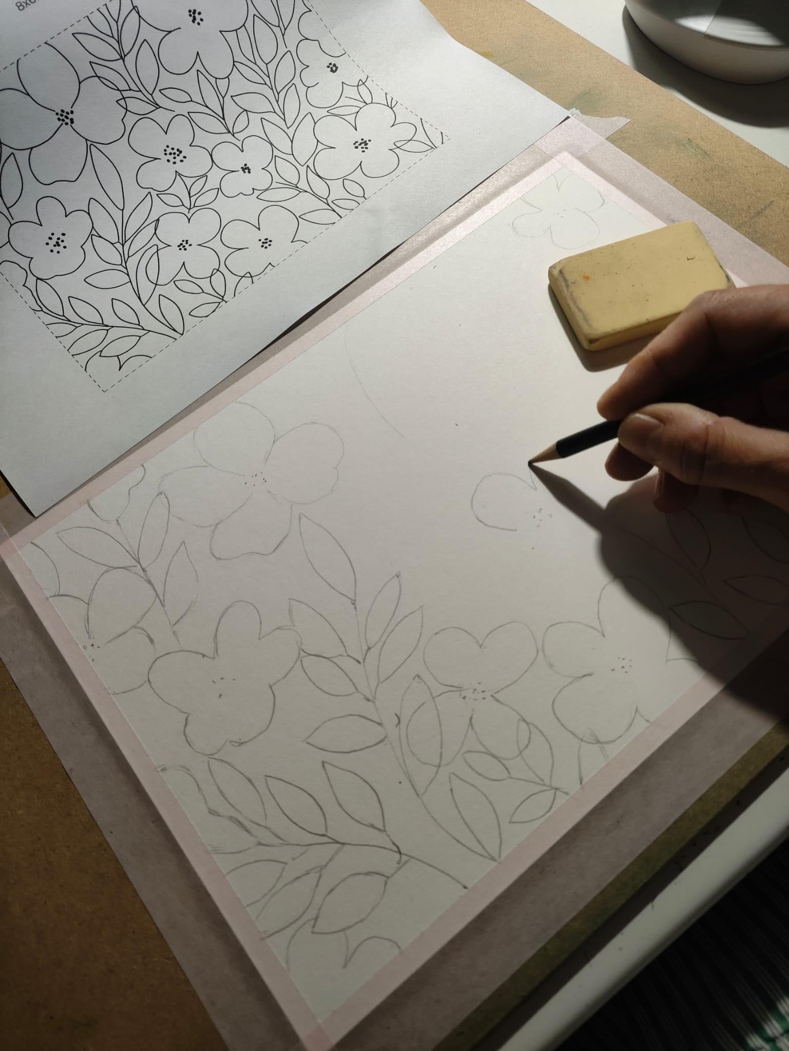 Watercolor Floral Pattern - image 4 - student project