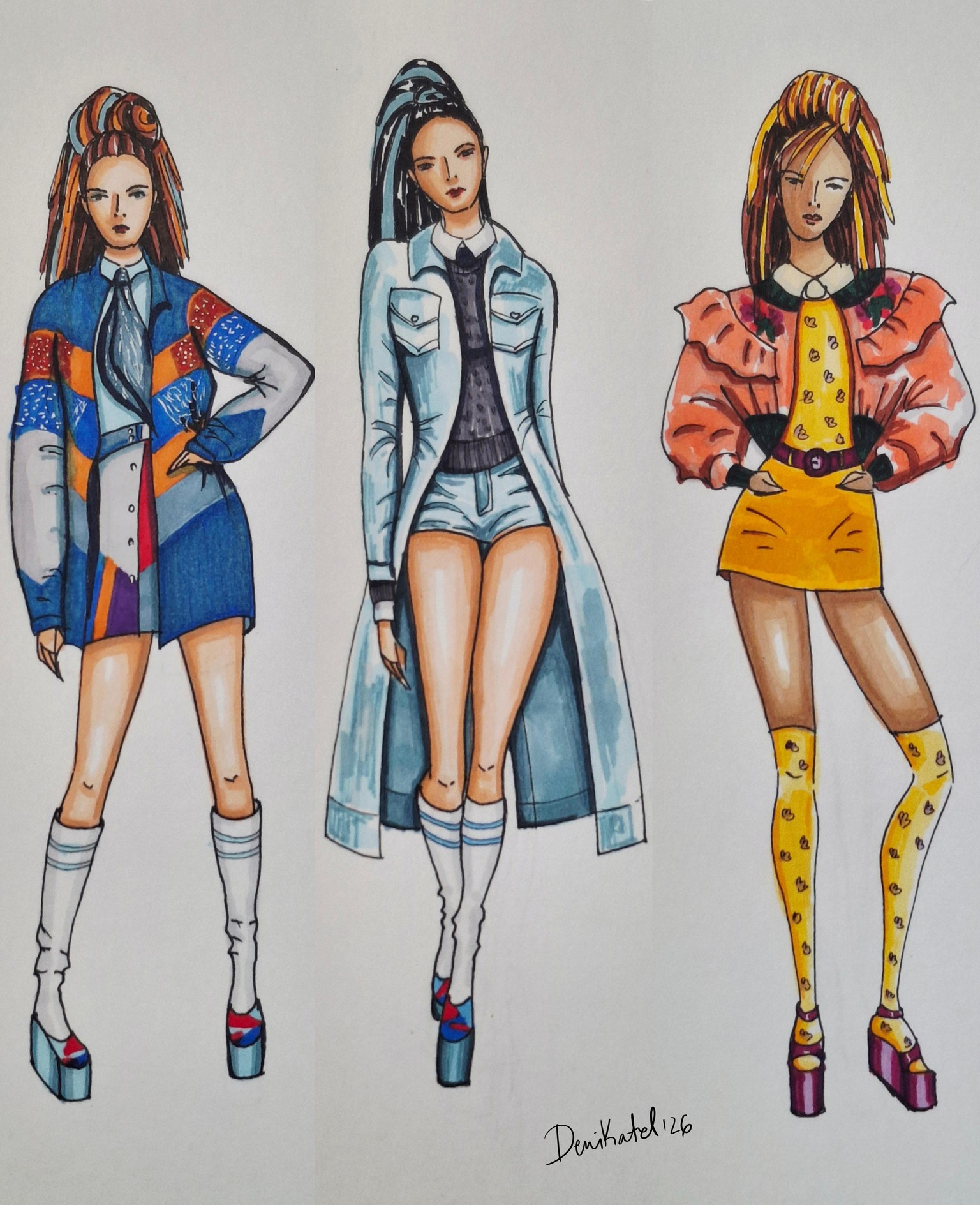 Fashion Illustration - image 1 - student project