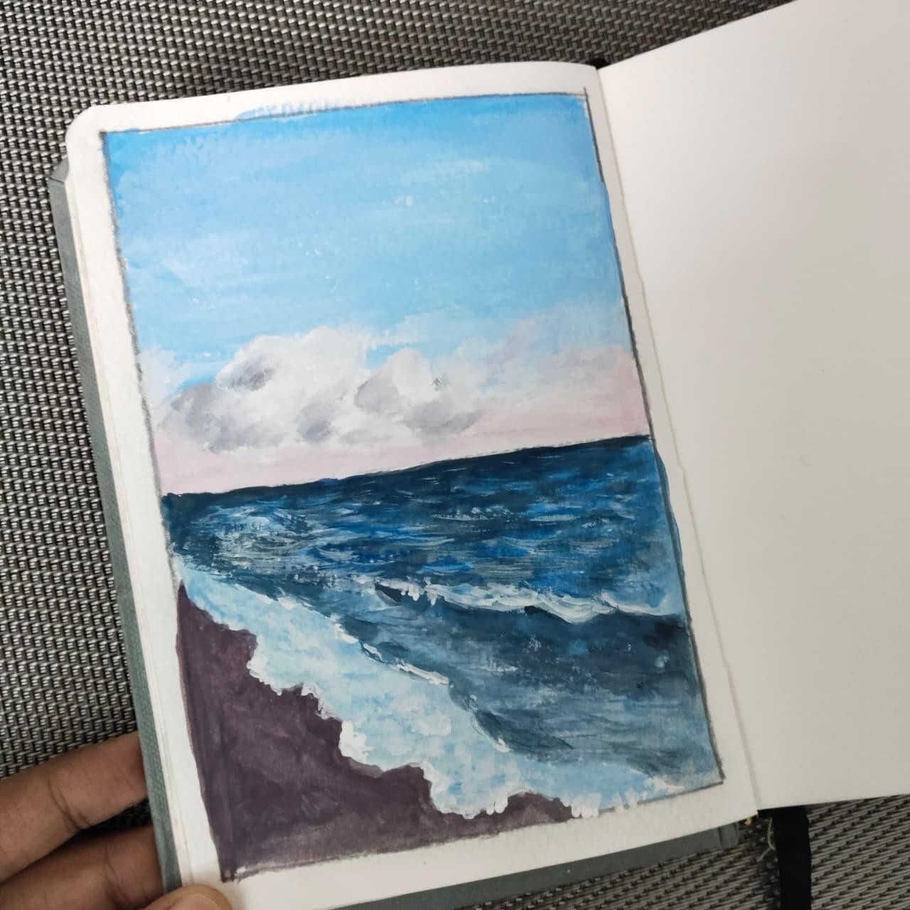Seascape from the sketchbook series - image 1 - student project