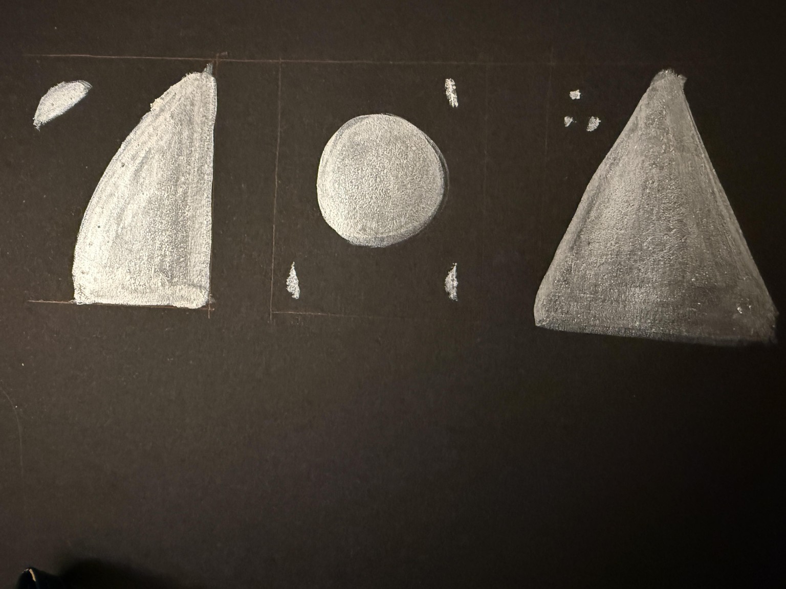 Composition experiments on black paper - image 2 - student project
