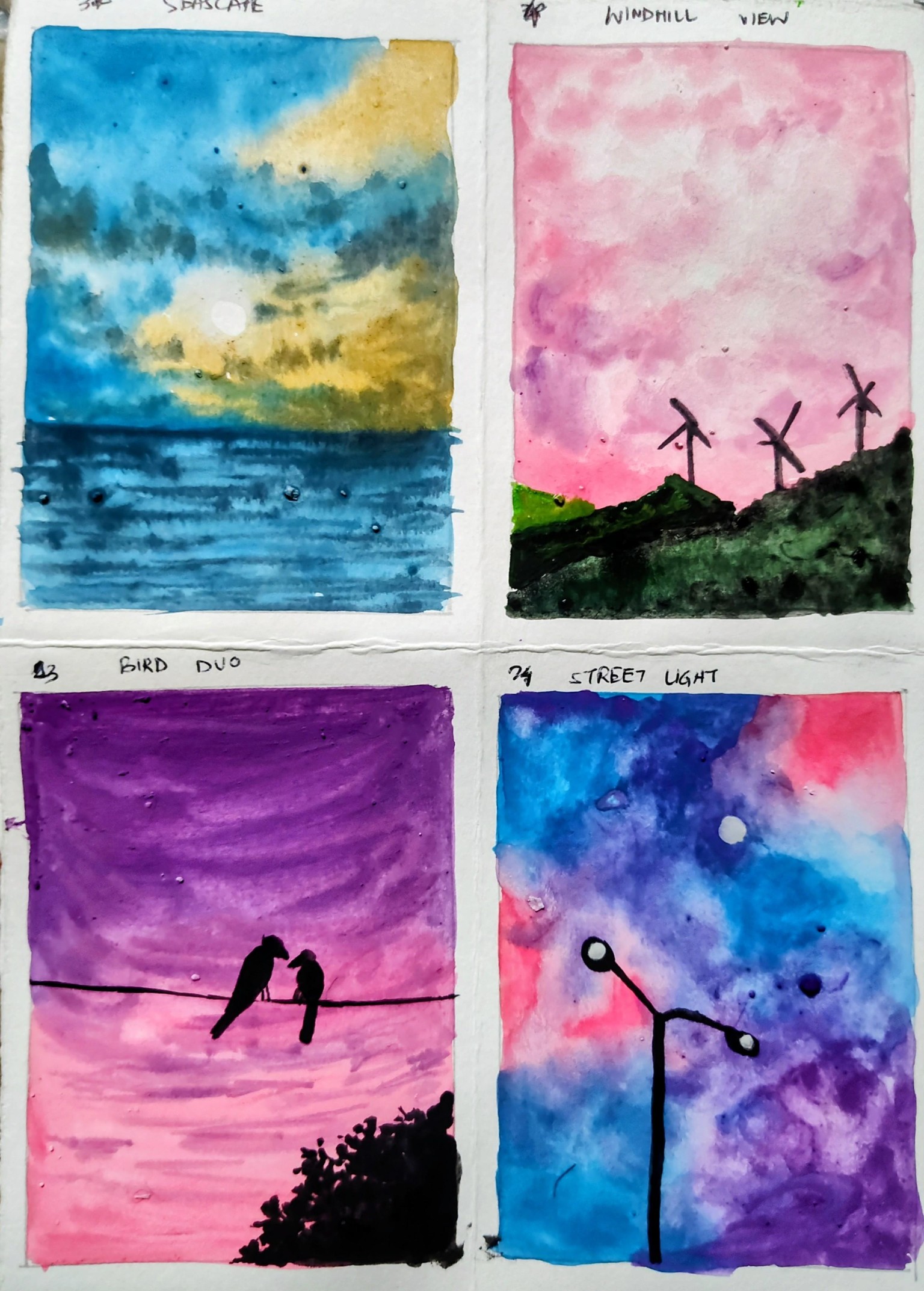 Mini gouache painting with Umashree - image 1 - student project