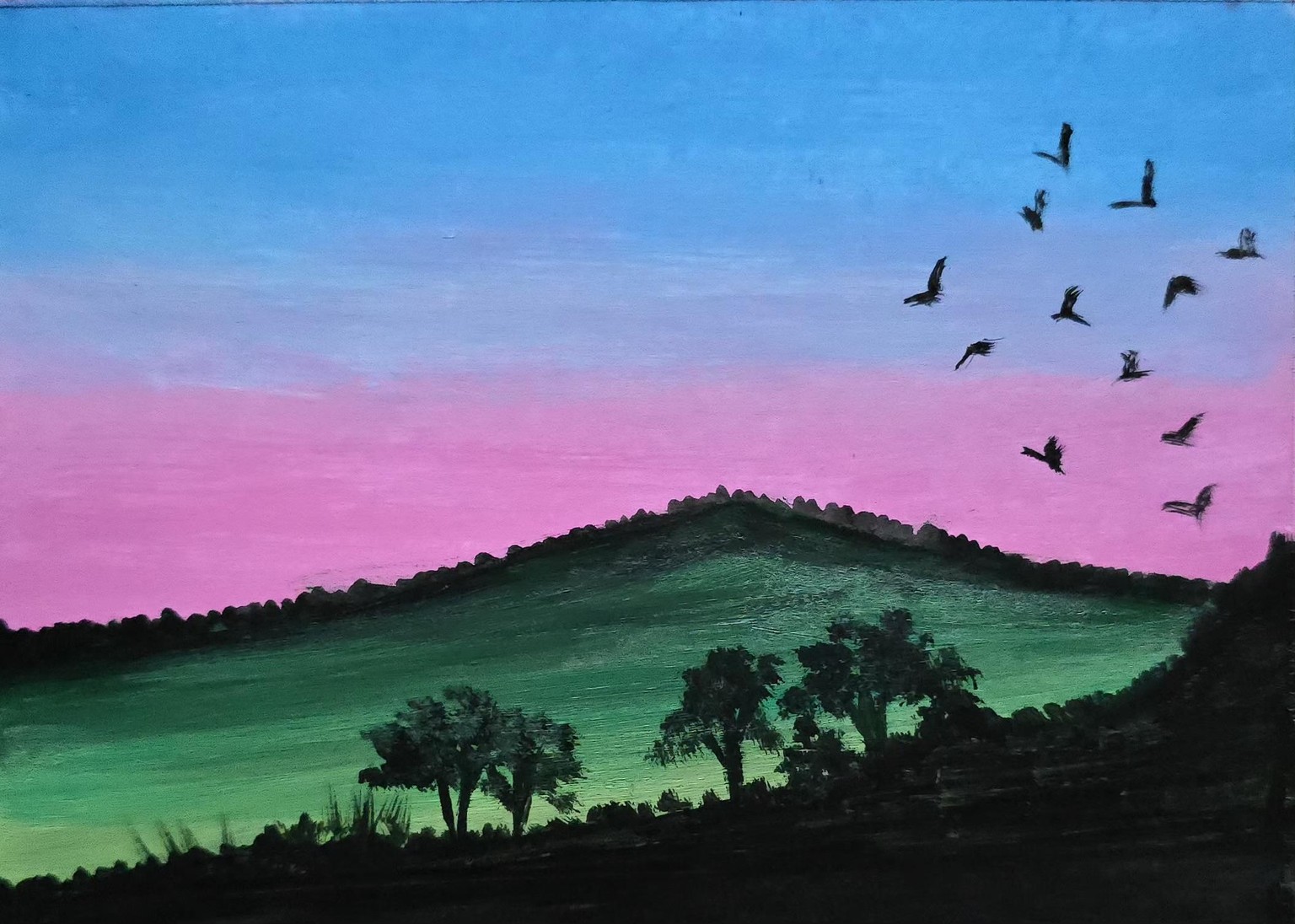 Acrylic landscapes - image 1 - student project