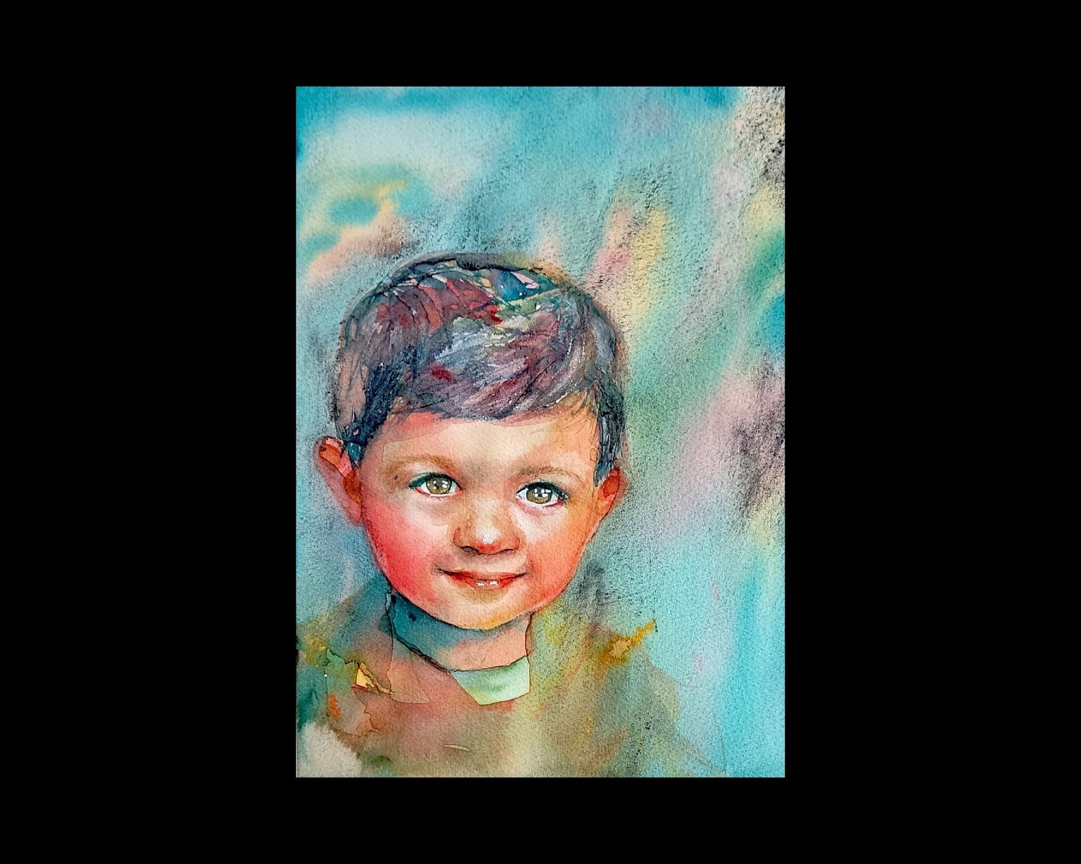 Aquarell - Painting a little boy - image 1 - student project