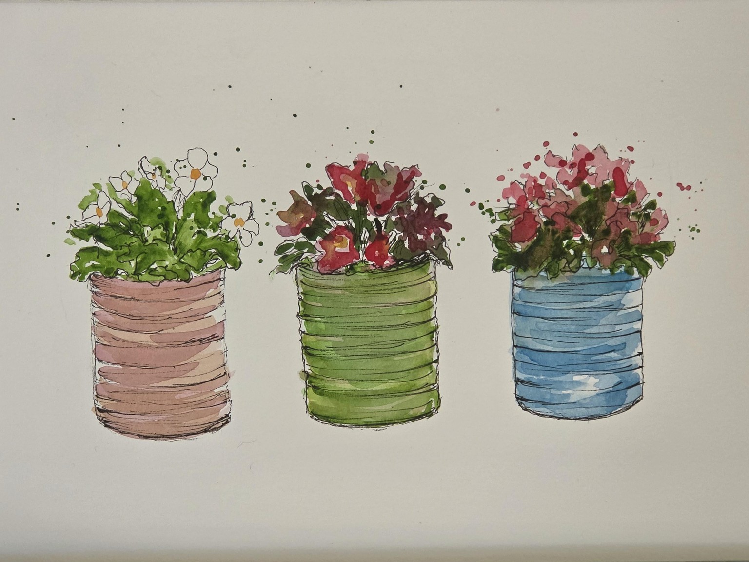 Loose foliage line and wash - image 2 - student project
