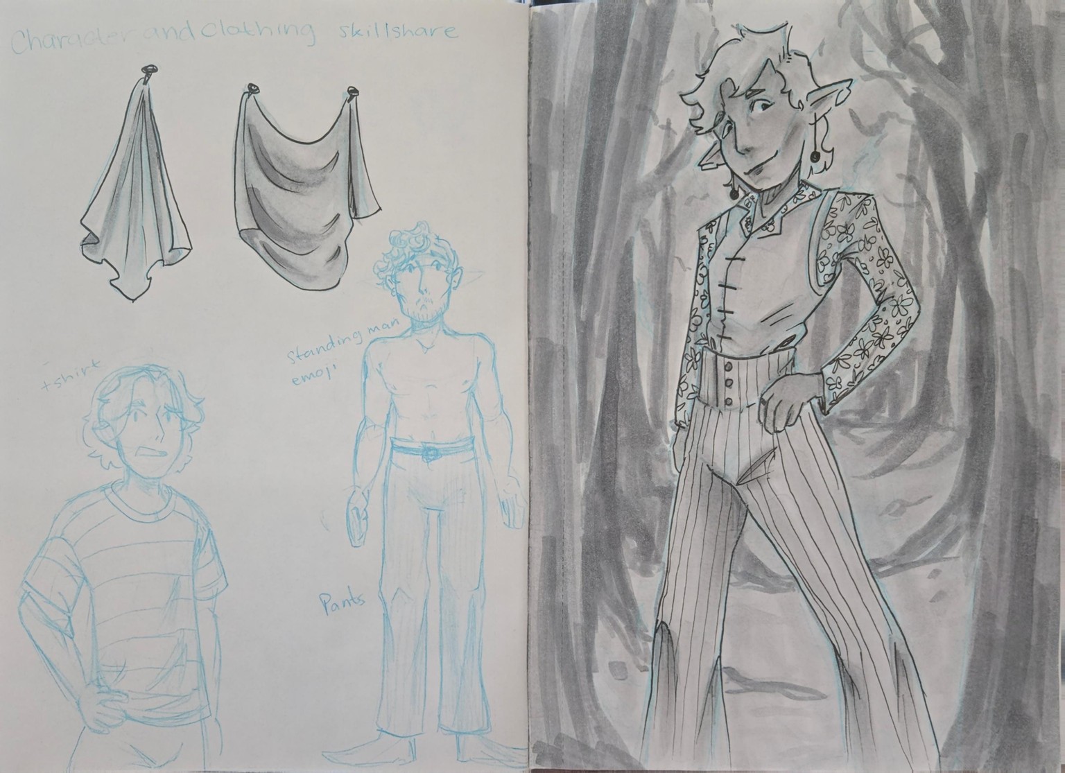 Clothing folds with OCs - image 1 - student project