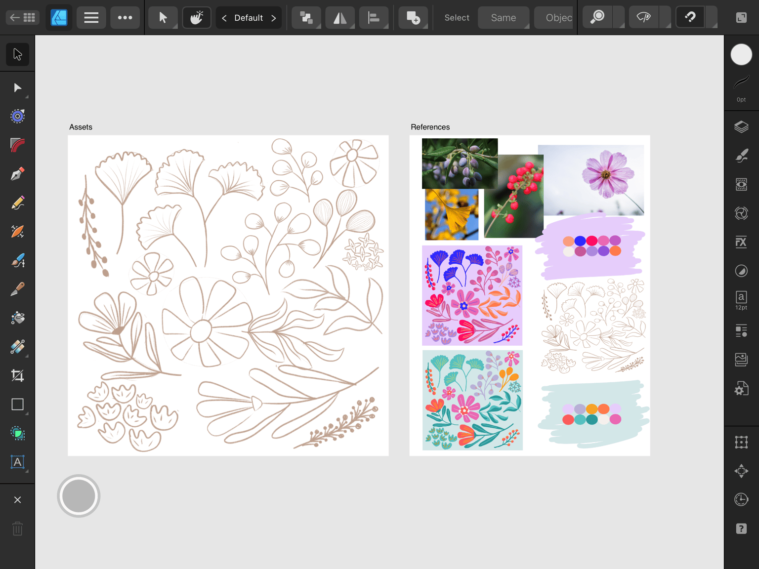 Magical Botanicals in Affinity Designer 2 - image 1 - student project