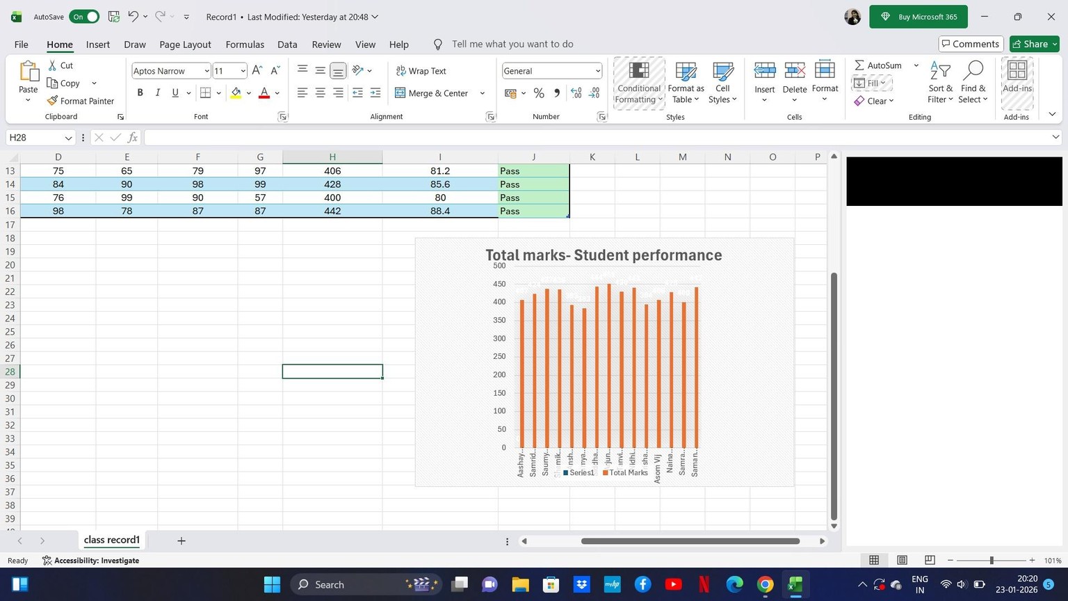 Student Performance Analysis Dashboard - image 1 - student project