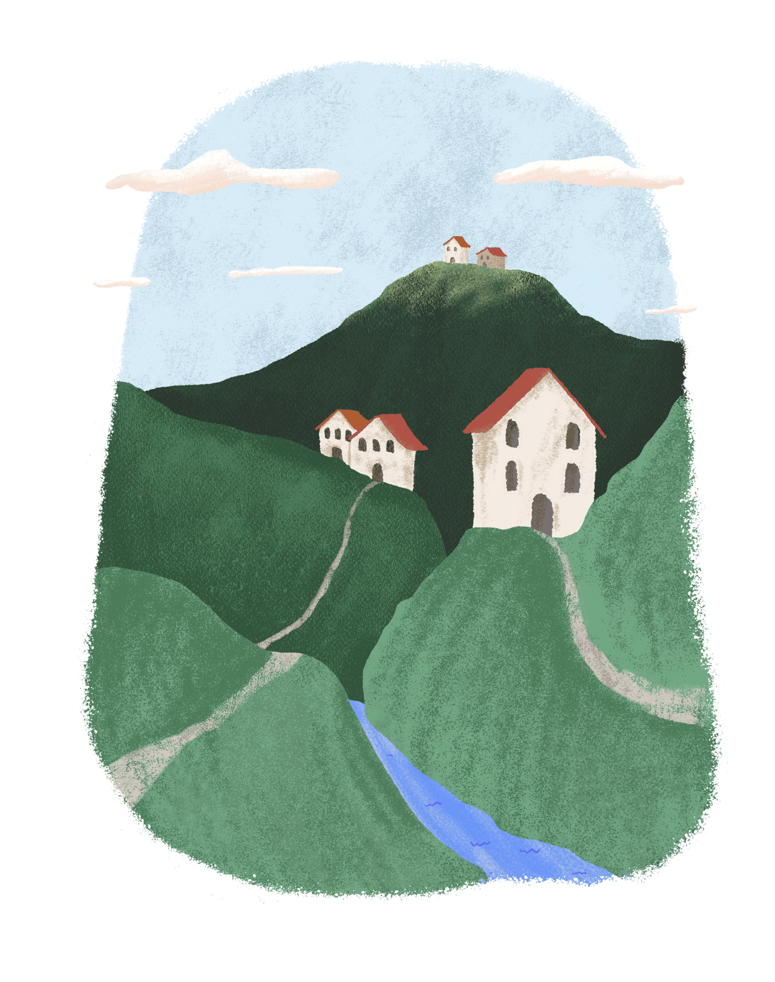 Storybook Hills Illustration - image 1 - student project