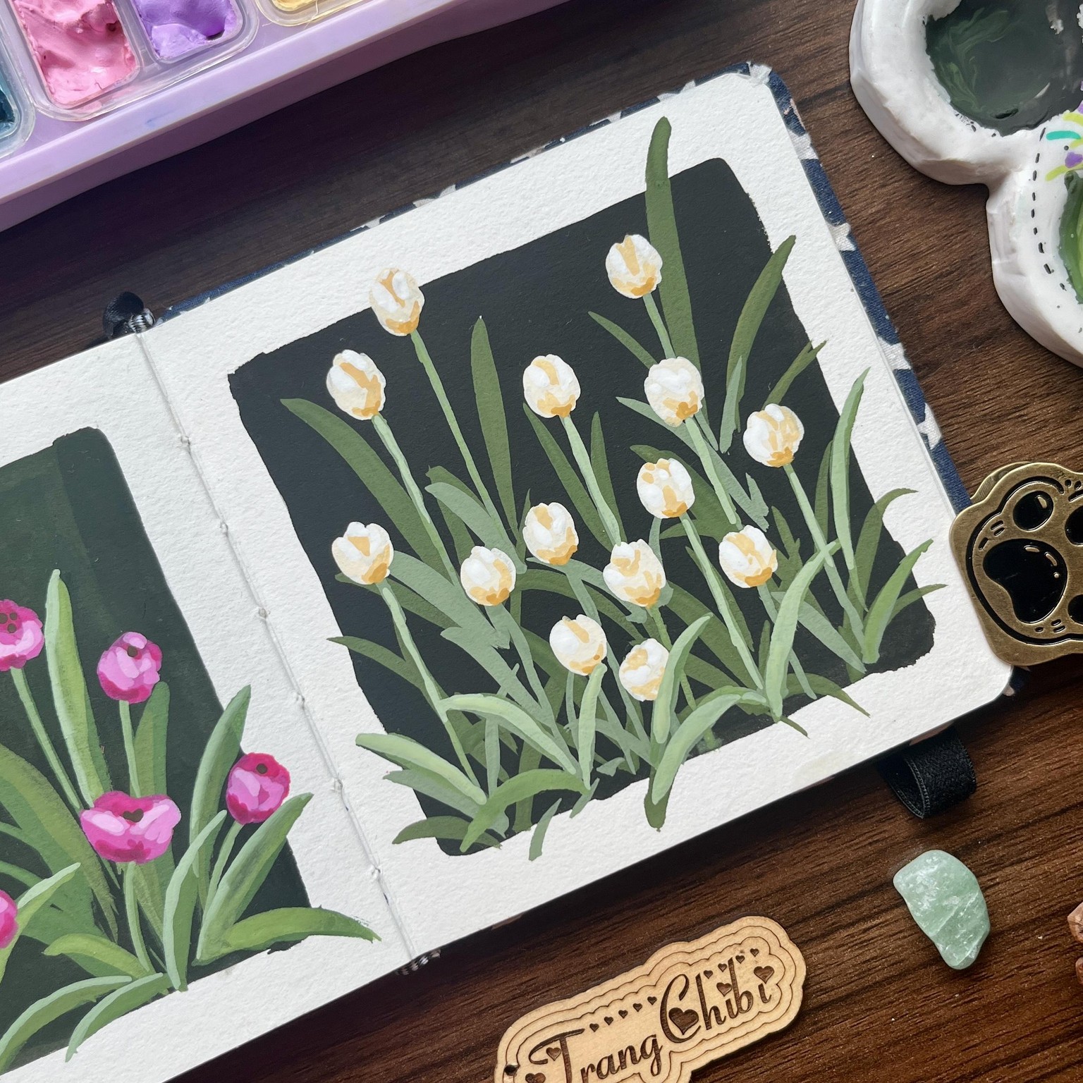 Some of My Tulip Gouache Paintings - image 2 - student project