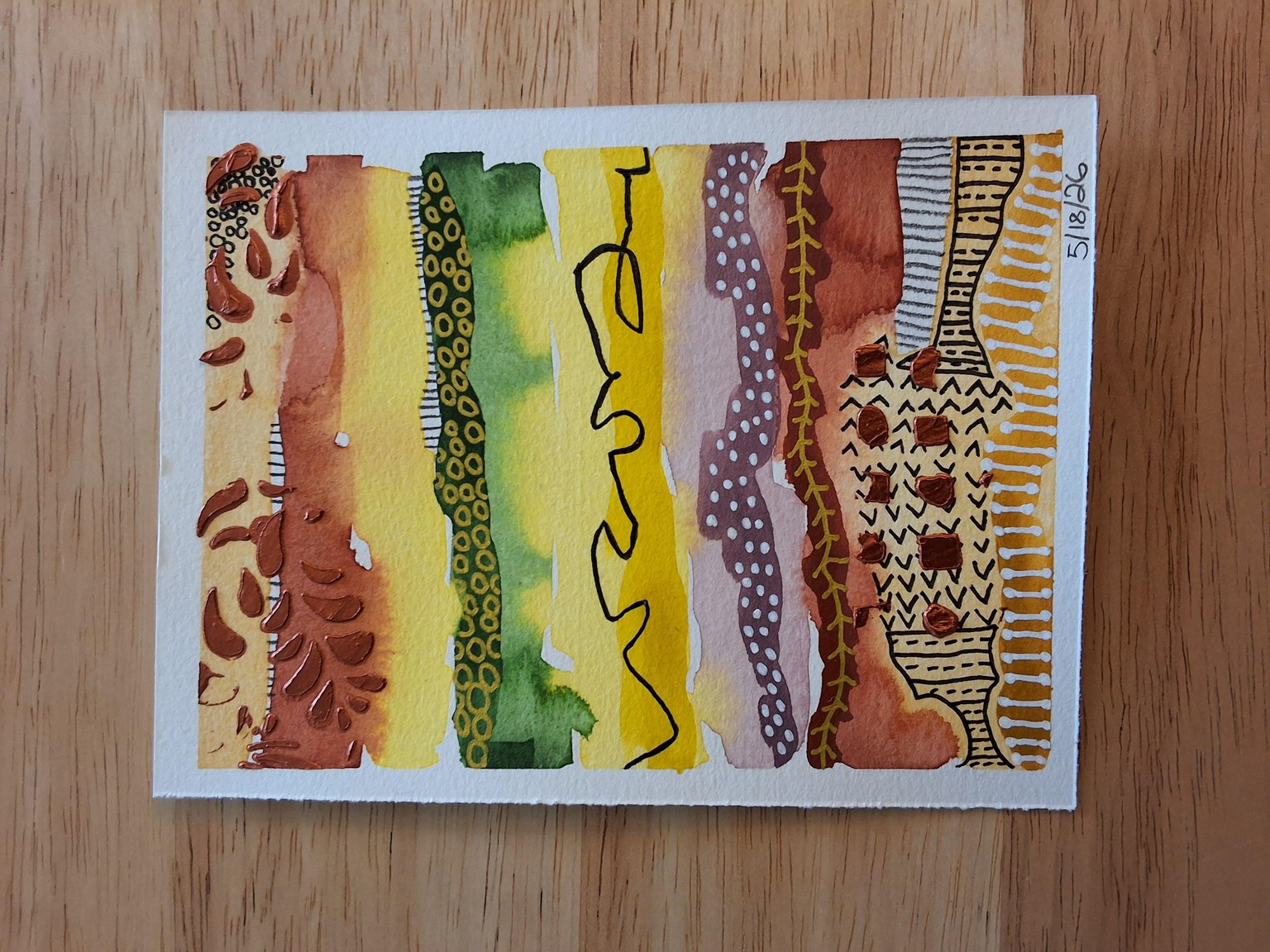 Watercolor Stripe Samplers - image 3 - student project